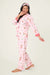 PJ Salvage Tini Time Drink Print 3-Piece Flannel PJ Set RUFLPJ