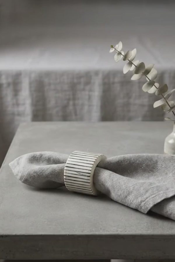 Johnny Was Pinstripe Napkin Ring Set of 4 MANR019