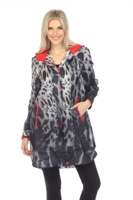UBU Clothing Co. Crinkle Packable Rain Coat Boho Chic 21213P