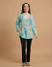 Johnny Was Marine Blue Inji Blouse B17425-2