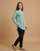 Johnny Was Marine Blue Inji Blouse B17425-2
