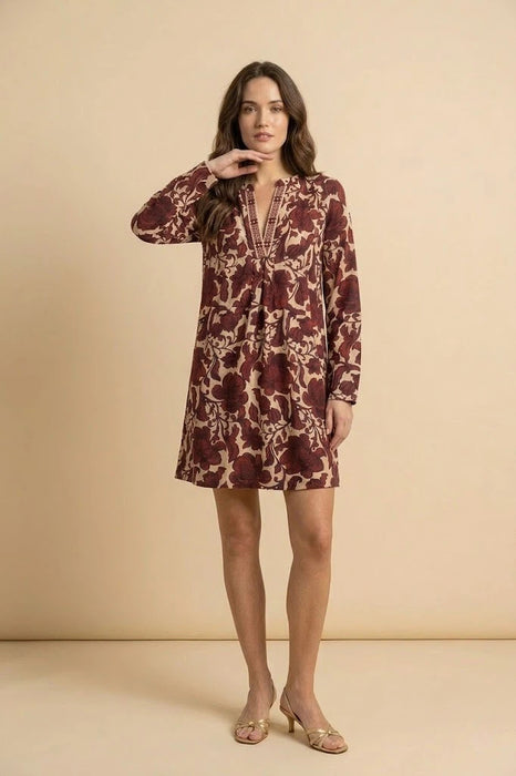 Johnny Was Camilla Red Pleated Dress Slip W36025-7