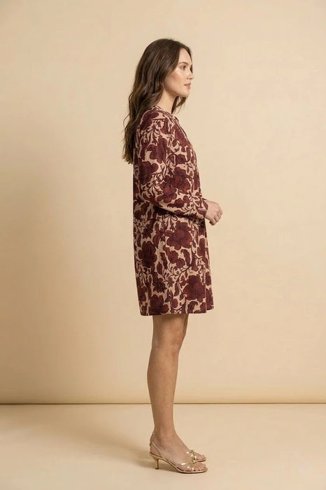 Johnny Was Camilla Red Pleated Dress Slip W36025-7