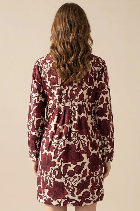 Johnny Was Camilla Red Pleated Dress Slip W36025-7