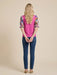 Johnny Was Mixed Media Smocked Sleeve Tee W11225-4