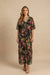 Johnny Was Miller Black V-Neck Kaftan Coverup CSW2125-U