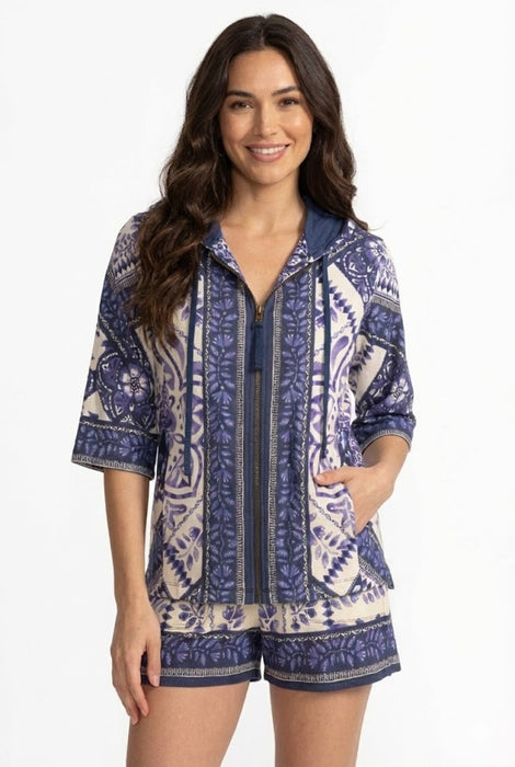 Johnny Was Starling Dolman Short Sleeve Hoodie T43325-5