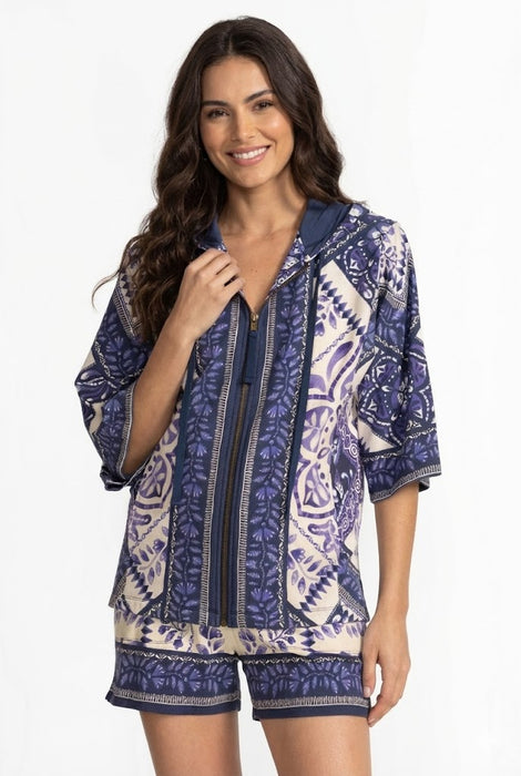 Johnny Was Starling Dolman Short Sleeve Hoodie T43325-5