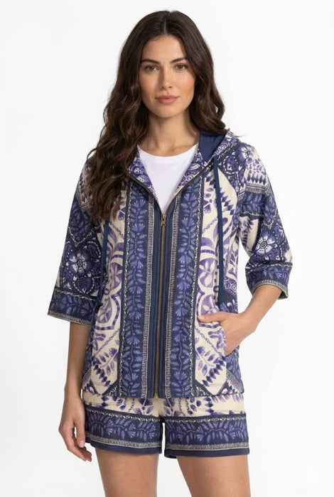 Johnny Was Starling Dolman Short Sleeve Hoodie T43325-5