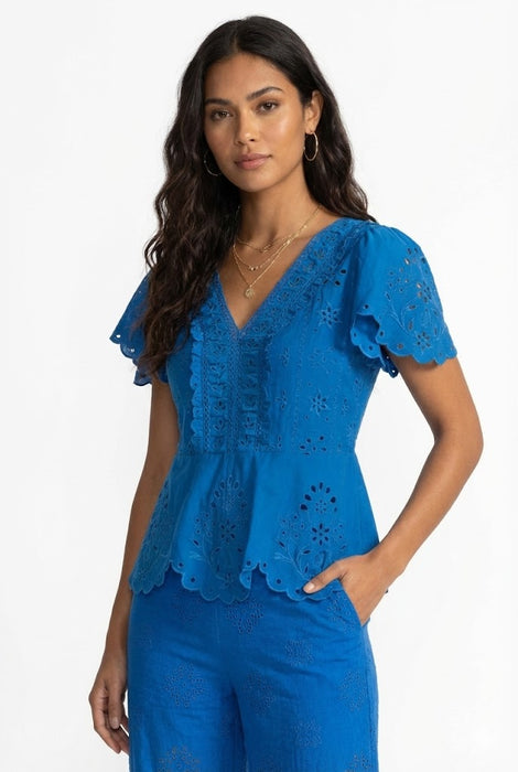 Johnny Was Jade Elizabeth Peplum Blouse - Lucianne L18325-5
