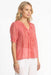 Johnny Was Salmon Rose Anette Ruffle Blouse C17325-5