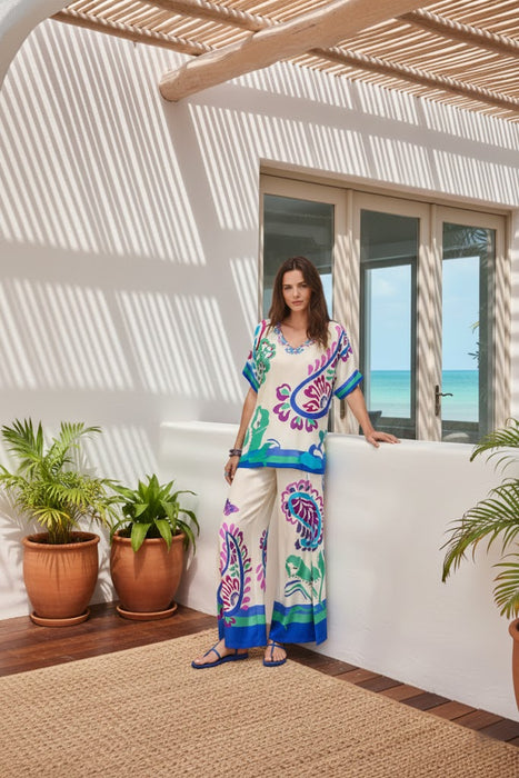 Johnny Was Jade Luna Wrap Wide Leg Pant L66225-5