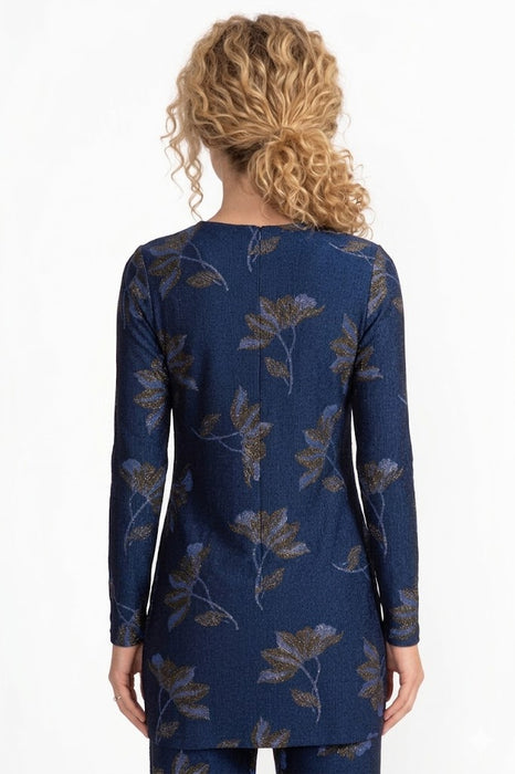 Johnny Was Jade Jenna Metallic Tunic L25925-8P Petite