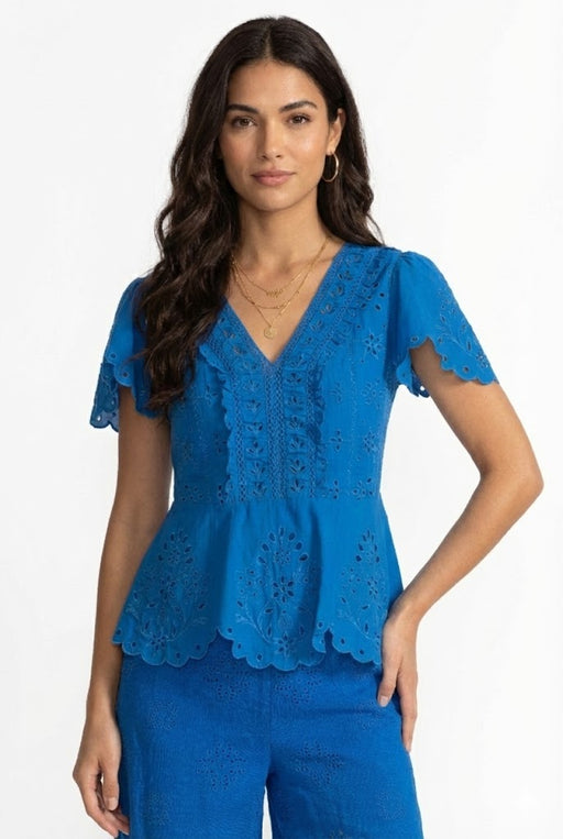 Johnny Was Jade Elizabeth Peplum Blouse - Lucianne L18325-5