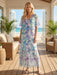 Johnny Was Jade Annamarie Flutter Maxi Dress L35625-5