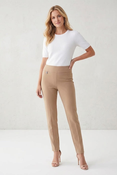 Joseph Ribkoff Tiger's Eye Pull On Tailored Slim Pants 144092S26