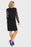 Joseph Ribkoff Black Sheer Sleeve Shrug Overlay Sheath Dress 193504 NEW