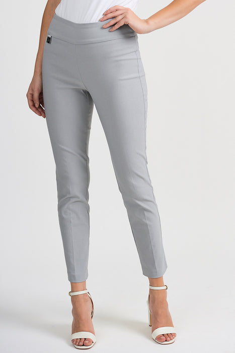 Joseph Ribkoff Style 201483 Grey Frost Straight Leg Slip-On Cropped Pants