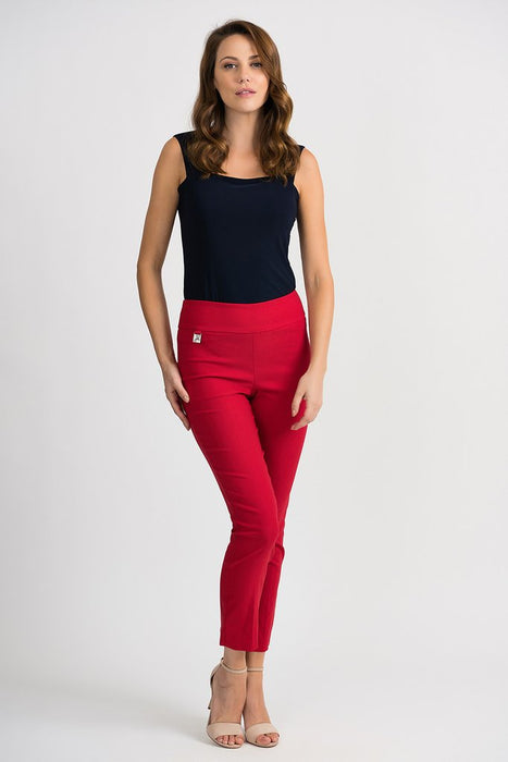 Joseph Ribkoff Straight Leg Pull On Cropped Pants 201483 NEW