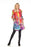 UBU Clothing Co. Bright Multi Crinkle A-Line Packable Lightweight Rain Coat Boho Chic 21155P NEW
