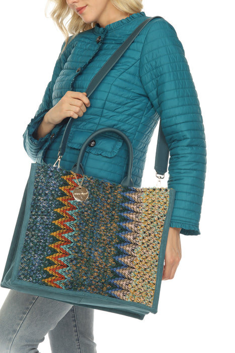 Alex Max Knitted Handbag Boho Chic AMS-BO142