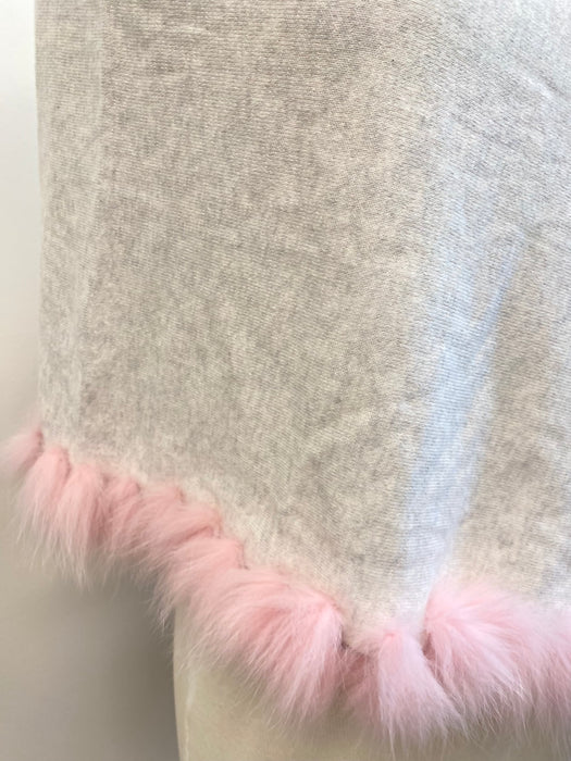Caroline Grace by Alashan Cotton Cashmere Flutter Fox Topper Poncho LSC9348 NEW