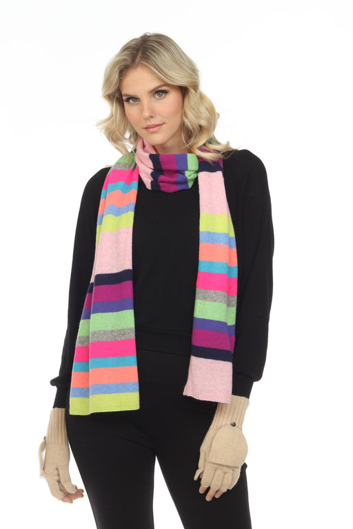 Alashan Bright Combo Cashmere Stripe Scarf L4029 NEW - AfterRetail