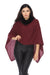 Alashan Luxe Style LXF8388 Paprika 100% Cashmere Windchill Fox Trim Topper Poncho
