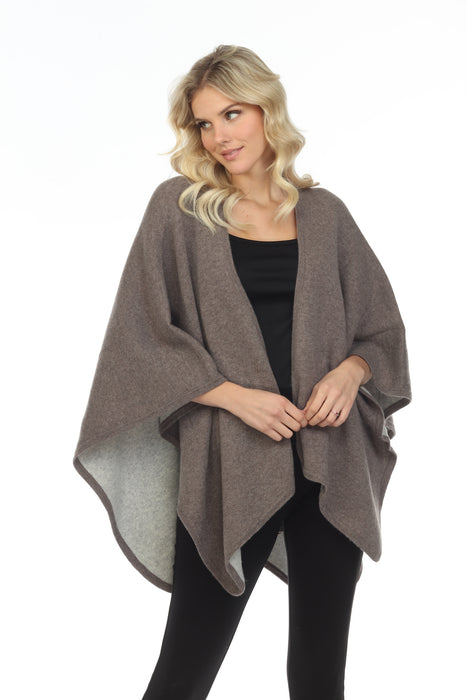 Alashan Luxe 100% Cashmere All Wrapped Up Reversible Ruana Cover-Up LXF934 NEW - AfterRetail