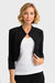 Joseph Ribkoff Style 32083 Black 3/4 Sleeve Open Front Bolero Jacket