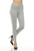Caroline Grace by Alashan Style LC4001 Ash Grey/Pink Sugar Cotton Cashmere Tipped Weekend Jogger Pants