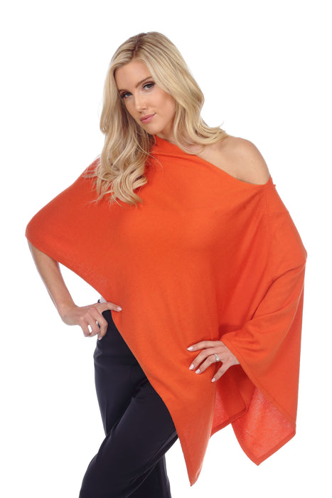 Caroline Grace by Alashan Cotton Cashmere Blend Trade Wind Dress Topper Poncho LSC1501 NEW