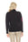 Elena Wang Black/Fuchsia/Orange Line Print Sweater Top EW29003 NEW