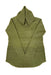 Elena Wang Style EW29063 Chartreuse Green Cowl Neck Knitted Long Sleeve Sweater Top
