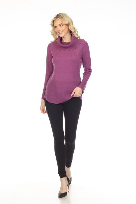 Elena Wang Cowl Neck Knitted Long Sleeve Sweater Top EW29063 NEW