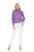 Elena Wang Cropped Long Sleeve Knit Sweater Top EW29066 NEW