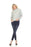 Elena Wang Cropped Long Sleeve Knit Sweater Top EW29066 NEW