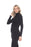 Frank Lyman Design Black Ruffled Sheer Trim Long Sleeve Knit Top 213800U NEW
