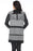 Frank Lyman Design Black/Silver/White Hooded Knit Throwover Cardigan 213524 NEW