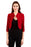 Joseph Ribkoff Style 32083 Imperial Red 3/4 Sleeve Open Front Bolero Jacket