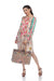 Jijou Capri Style JC0321 Pink Tapestry Leather Double Handle Handbag