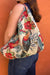 Jijou Capri Style JC-0810 Toucan Giselle Printed Cotton Canvas Oversized Hobo Bag