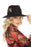 Johnny Was Style MA2622 Black Emiko Wool Embroidered Fedora Hat Boho Chic