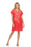 Johnny Was JWLA Style J34622 Red Abigail Embroidered Easy Tunic Dress Boho Chic