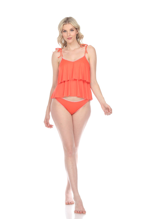 Johnny Was Style CSW7820/CSW7920-F Miriam Tankini String Top & Hipster Two-Piece Swimsuit Boho Chic