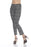 Joseph Ribkoff Style 184756 Black/Ecru Plaid Pull On Straight Cropped Pants