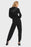Joseph Ribkoff Black Hooded Zip Front 3/4 Sleeve Jumpsuit 193436 NEW
