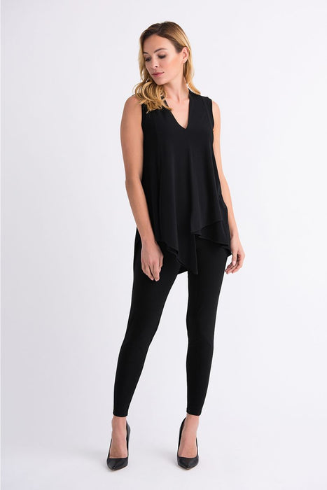 Joseph Ribkoff Layered Sleeveless Asymmetric Hem Tunic Top 161060 NEW