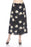 Joseph Ribkoff Style 212127 Black/Multi Floral Print Button Front Midi Skirt