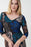 Joseph Ribkoff Black/Multi Floral Striped 3/4 Sleeve Sheath Dress 223059 NEW